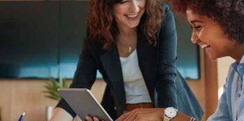 Women collaborating